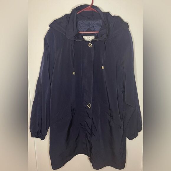 CBO New York SiE 1X Navy Zip Up Detachable Hooded Jacket Coat - Picture 1 of 10